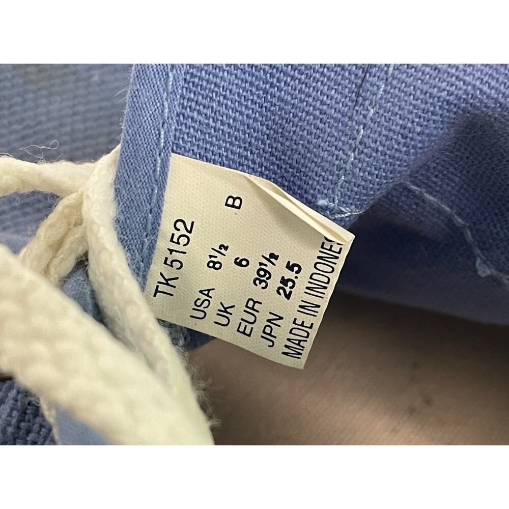 TRETORN Canvas Sneakers Women's 8.5 Shoes Blue Marina Lace-Up Athleisure Casual - Picture 9 of 11